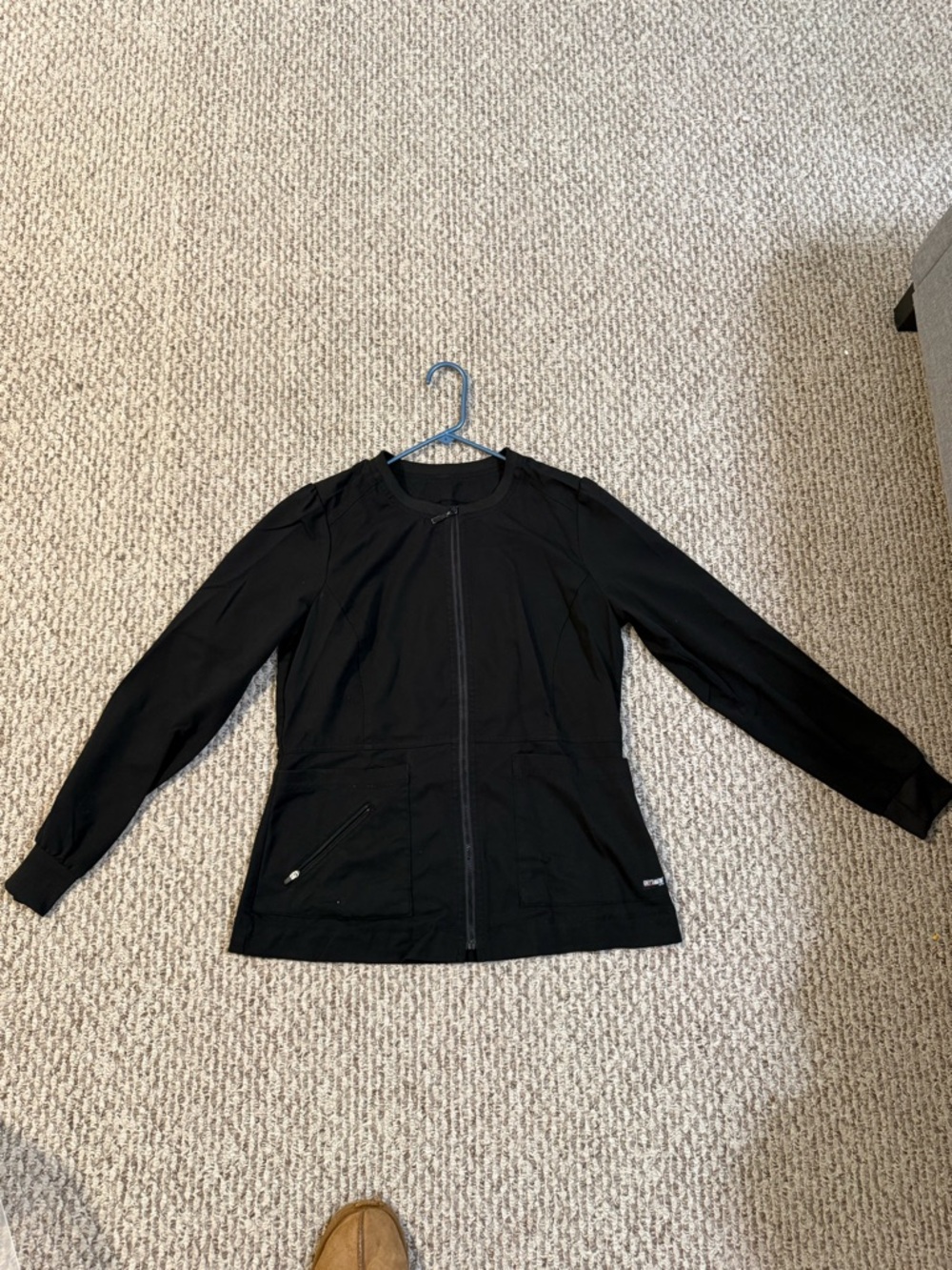 Grey's Anatomy Black Utility Zip Front Jacket